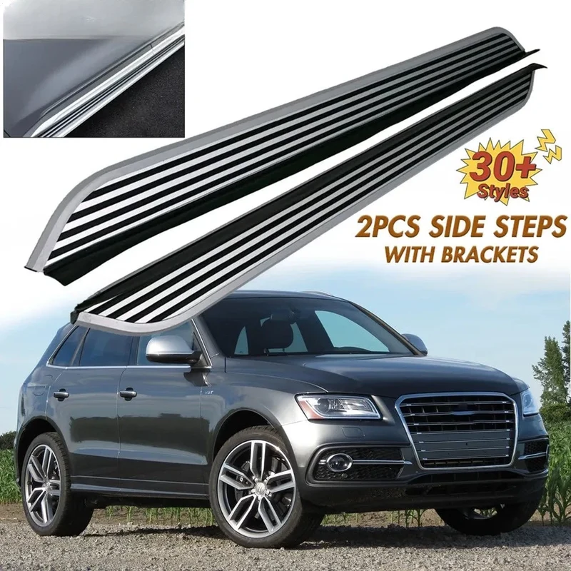 Marchepieds Aluminium Argenté Audi Q5 2009-2017 (Paire)