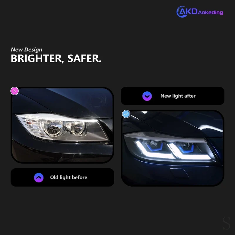 Phares LED BMW Série 3 E90 2005-2012 Angel Eyes