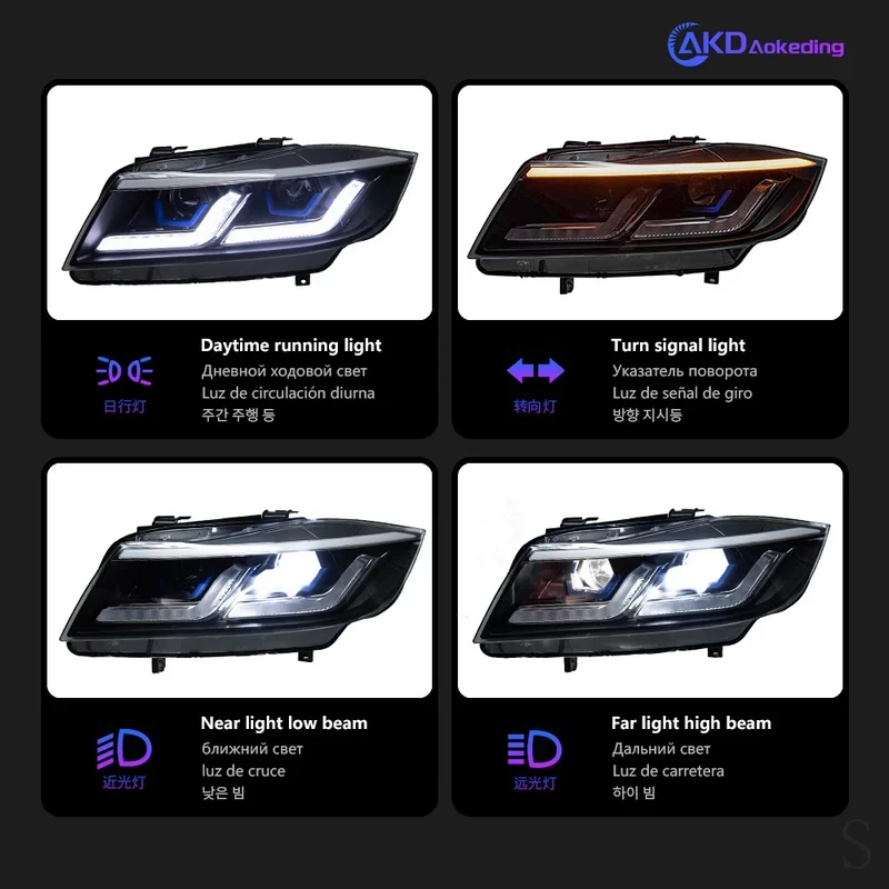 Phares LED BMW Série 3 E90 2005-2012 Angel Eyes