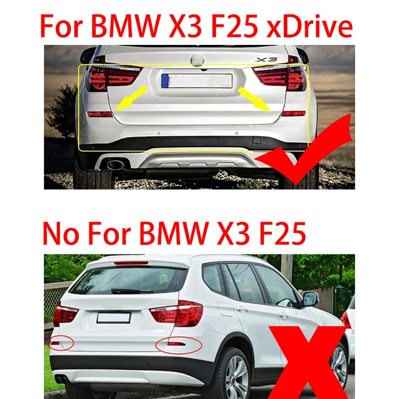 Réflecteur de Pare-Chocs Arrière BMW X3 F25 2015-2017