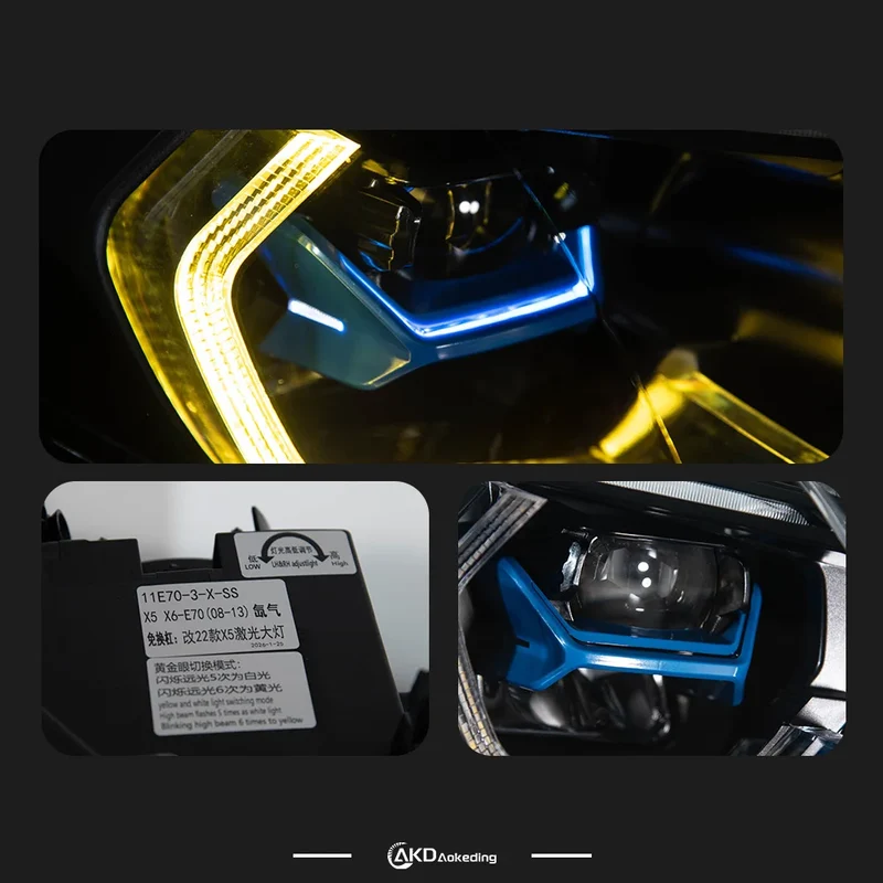 Phares LED BMW X5 E70 2007-2013 compatibles xénon et AFS