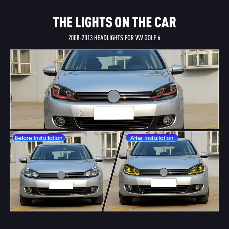 Phares LED Volkswagen Golf 6 2008-2013 assemblage complet