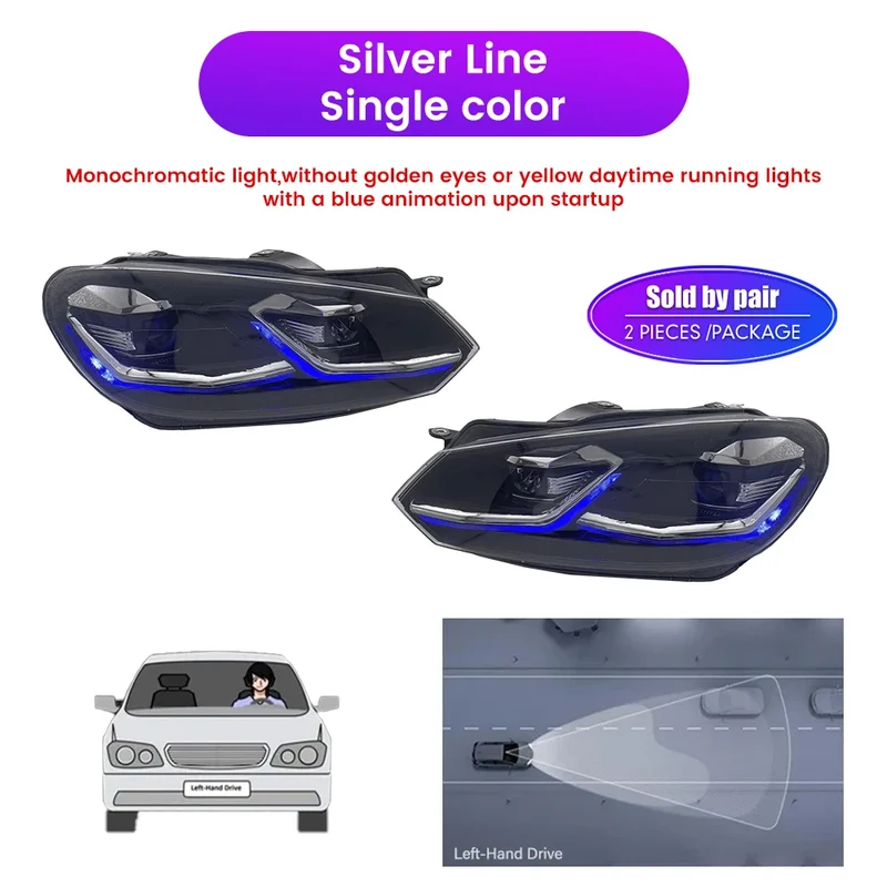 Phares LED Volkswagen Golf 6 2008-2013 assemblage complet