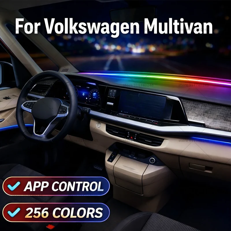 Bande LED Ambiance Volkswagen Multivan Pare-brise