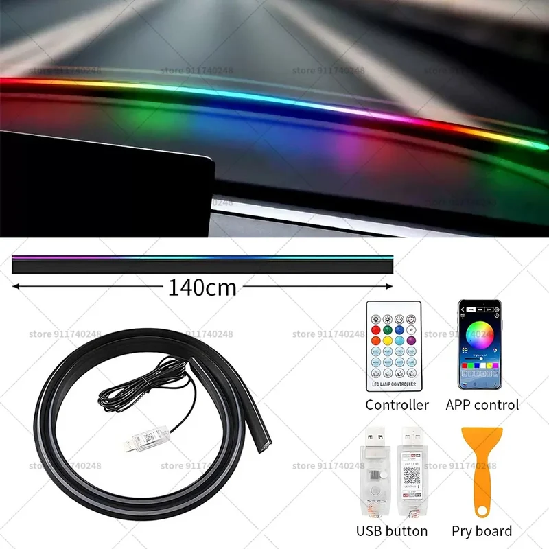 Bande LED Ambiance Volkswagen Multivan Pare-brise