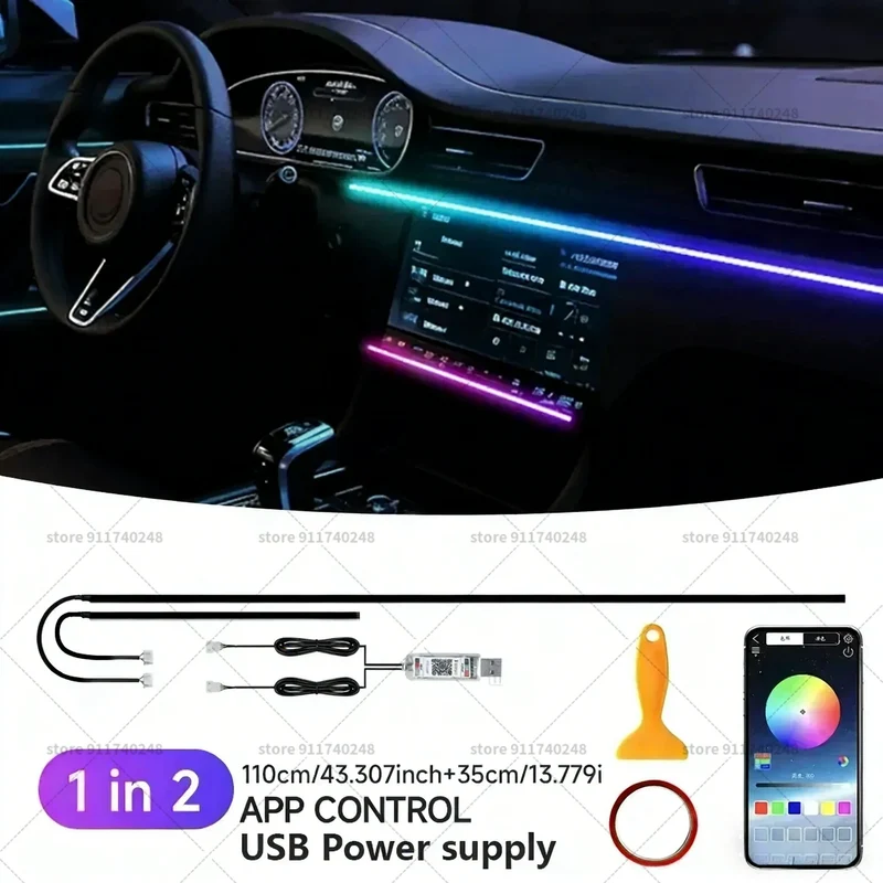 Bande LED Ambiance Volkswagen Multivan Pare-brise