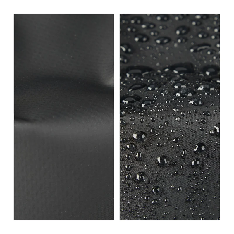 Sac étanche de 5 litres pliable idéal pour voile rafting outdoor 38 x 20 x 0,5 cm en PVC noir 13_0006815