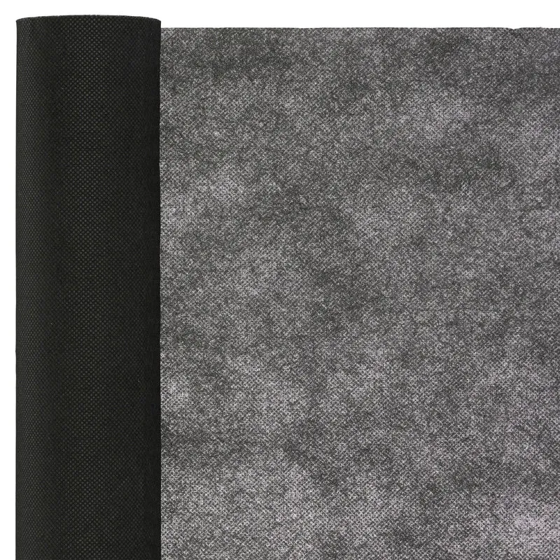 Toile paillage anti-mauvaises herbes jardin 1,5 x 5 m prévention facile en polypropylène noir 13_0004836