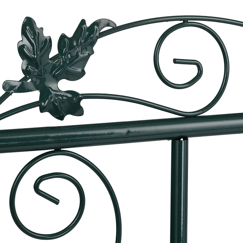 Arche de rosiers XL pour jardin et terrasse décorative robustesse 200 x 100 x 30 cm en fer noir 13_0004994