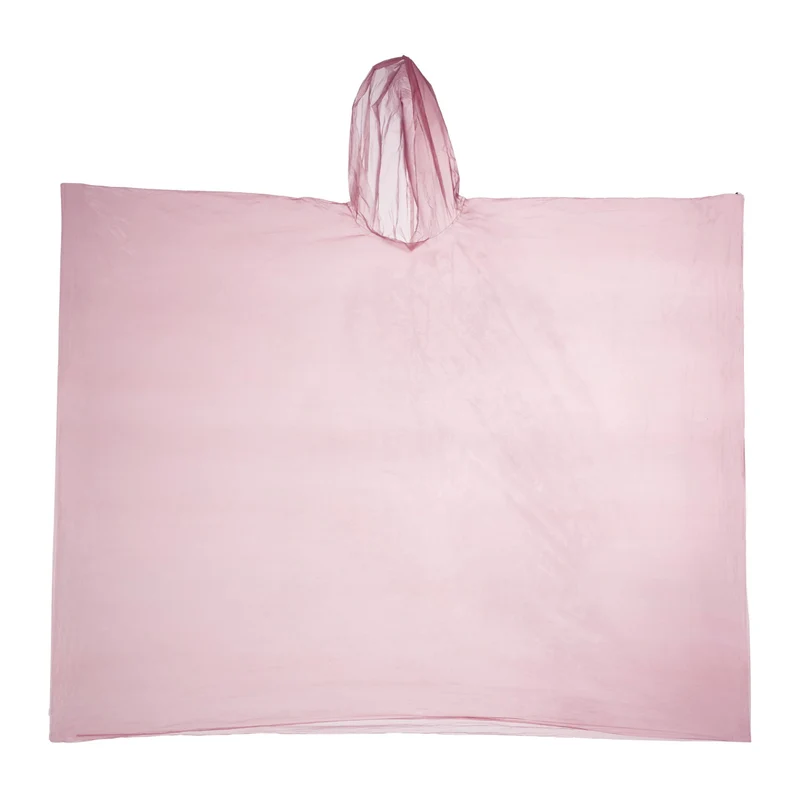 Lot de 10 ponchos de pluie jetables pratiques pour festivals randonnée 95 x 120 cm en PE transparent 13_0007618