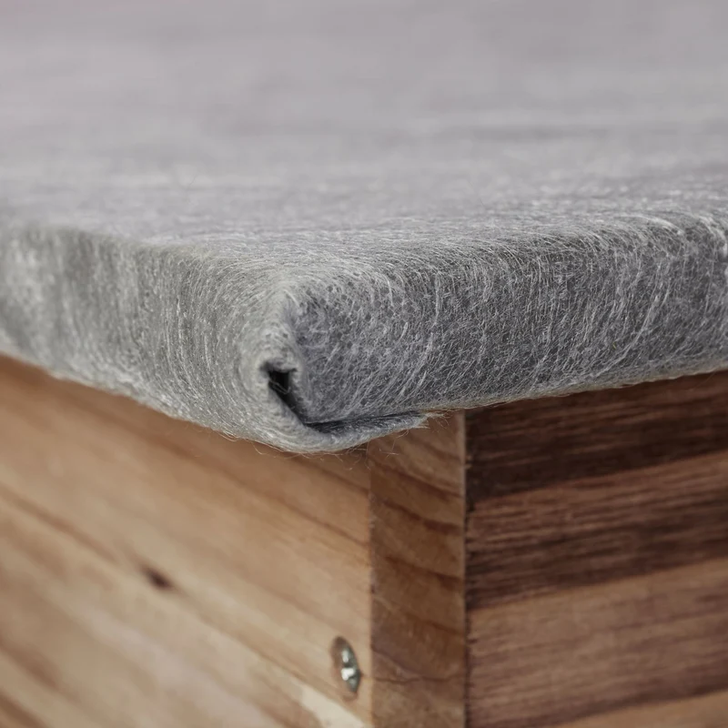 Maison pour hérisson abri d'hiver jardin 21 x 46 x 34 cm avec protection contre prédateurs en bois de sapin 13_0006489