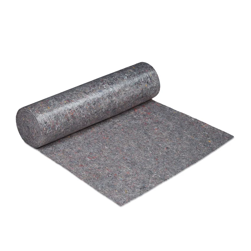 Couverture de déménagement rouleau 1 x 50 cm antidérapante protection sol rénovation en PE gris 13_0006467