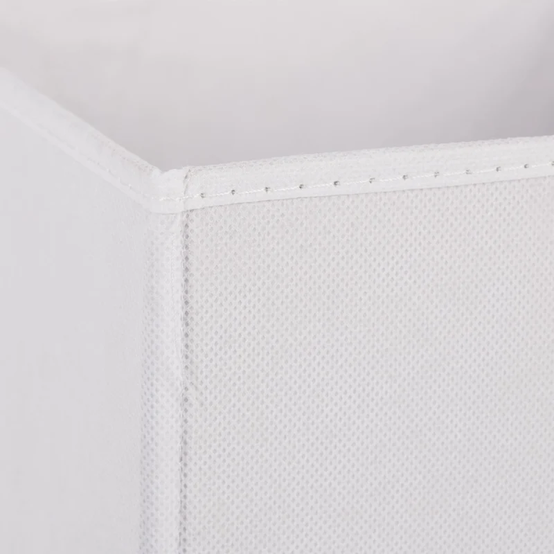 Lot de 2 boîtes de rangement pliables pratiques 30 x 30 x 30 cm en tissu gris 13_0006425