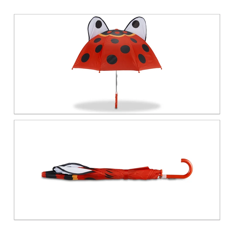 Parapluie enfant 3D motif animaux léger 59 x 8 x 6 cm en polyester multicolore 13_0006782