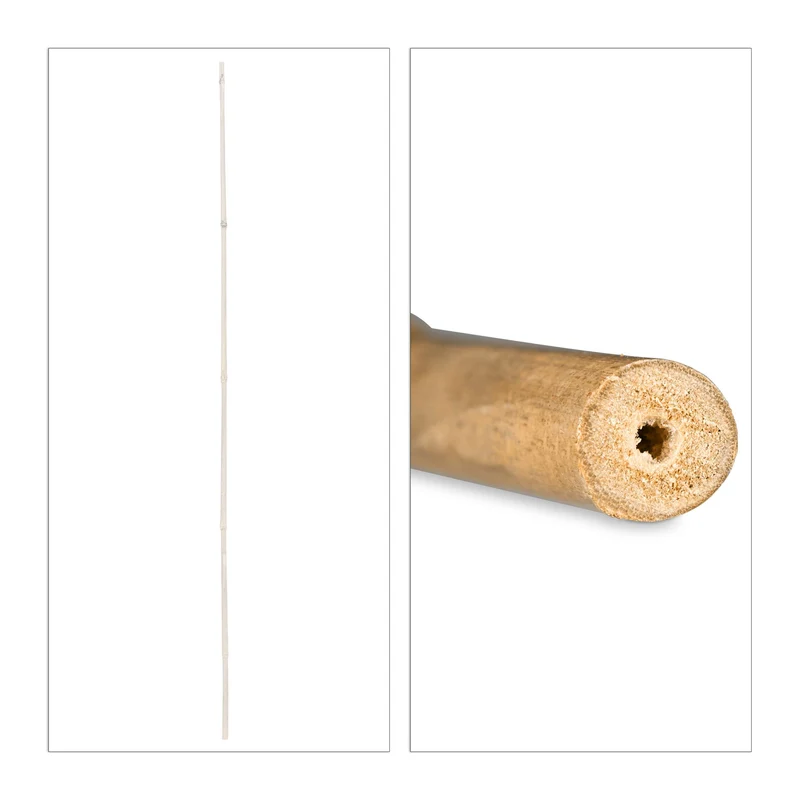 Lot de 25 tiges en bambou pour jardin terrasse déco asiatique 105 x 1 cm en bambou naturel 13_0006320