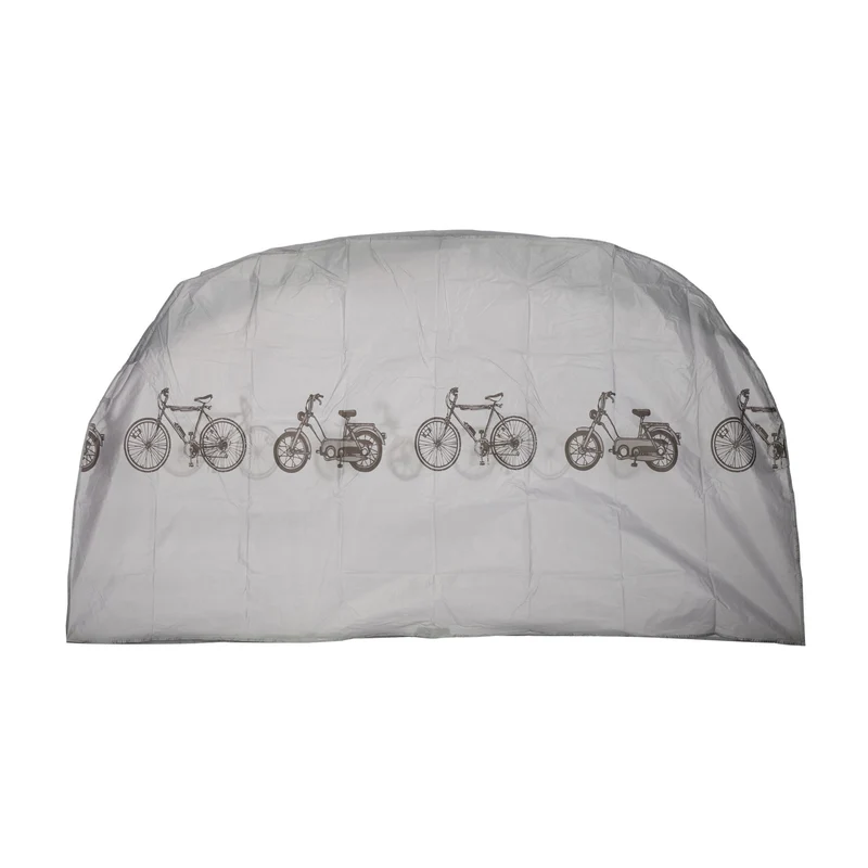 Garage pour vélo pliable imperméable 200 x 115 cm protection contre intempéries moderne en polyéthylène gris 13_0006710