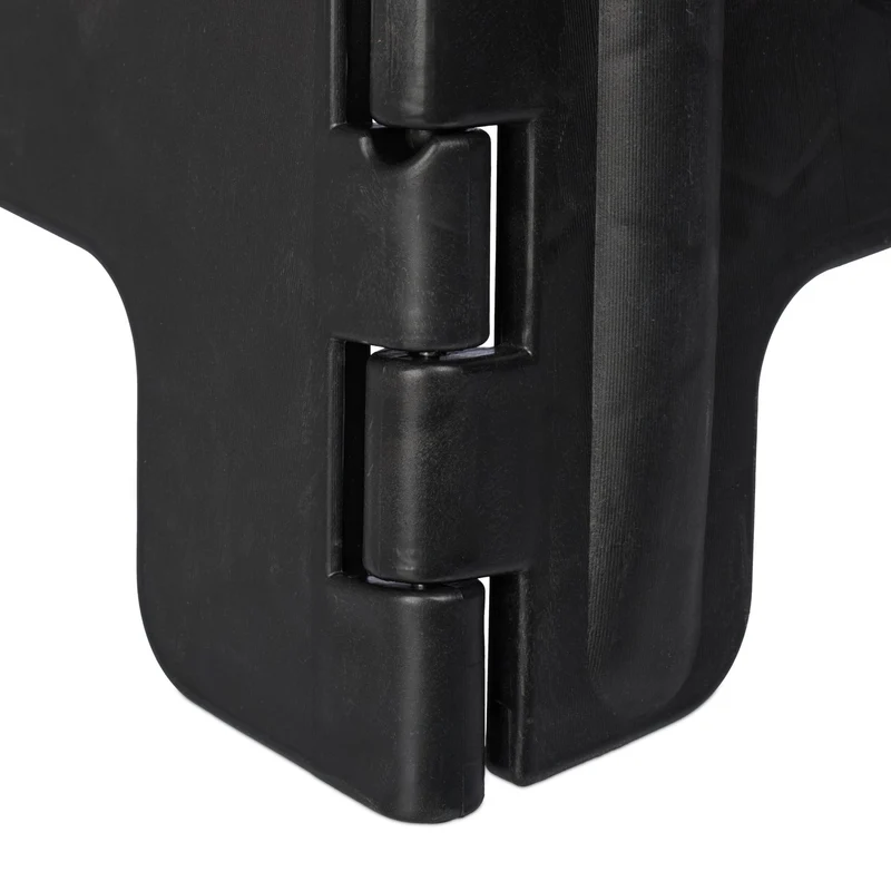 Tabouret pliable universel pratique cuisine salle de bain 39 x 39 x 32 cm en plastique noir 13_0006845