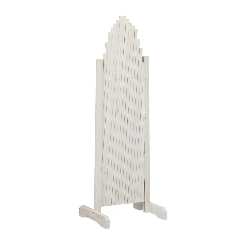 Treillis extensible décoratif pour plantes grimpantes jardin 108,5 x 200 x 30 cm en bois de sapin naturel 13_0006355