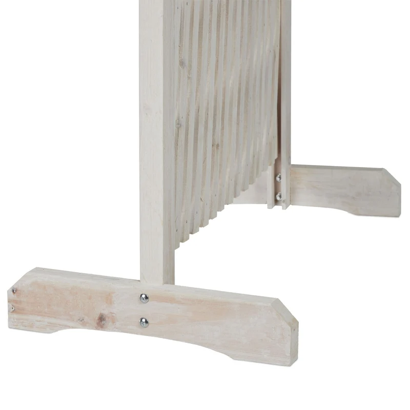 Treillis extensible décoratif pour plantes grimpantes jardin 108,5 x 200 x 30 cm en bois de sapin naturel 13_0006355