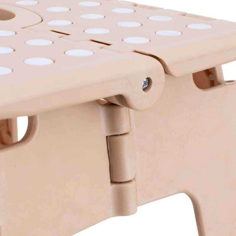 Tabouret pliable pratique pour salle de bain cuisine 39 x 39 x 32 cm léger design moderne en plastique noir 13_0006855