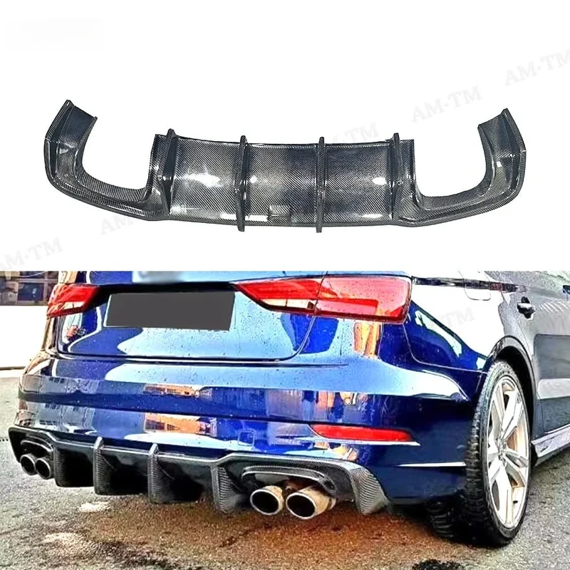 Diffuseur Arrière Carbone Audi A3 S3 Berline 8V.5 2017-2020