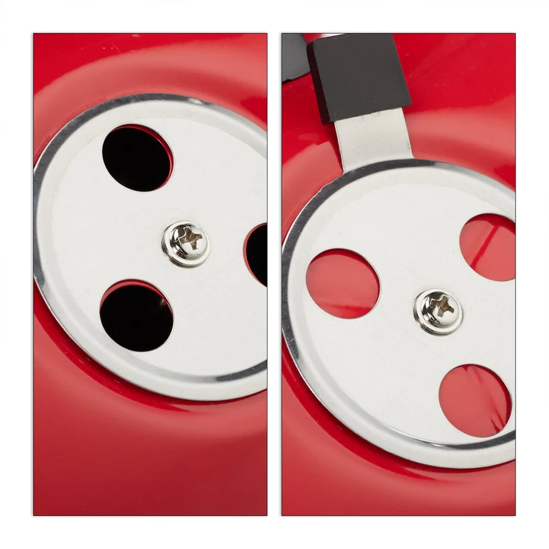Barbecue rond portable compact 27 x 36 cm pour 4 personnes en acier émaillé noir 13_0005636