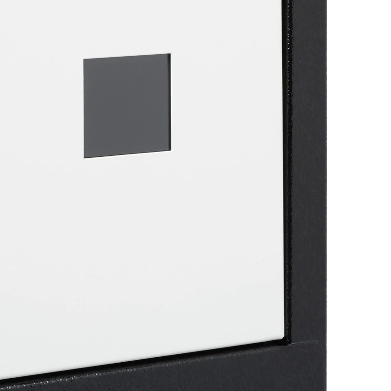 Boîte aux lettres murale grande XL pour courrier volumineux 53 x 43,5 x 26 cm en acier galvanisé noir 13_0005251