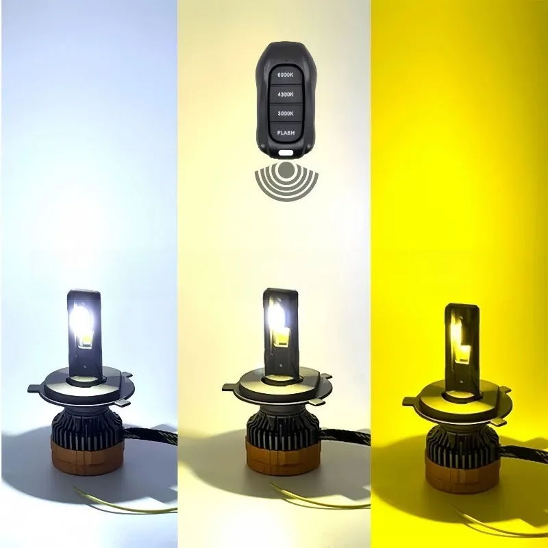 Ampoules LED tricolores 3000K-6500K avec télécommande 2 pièces