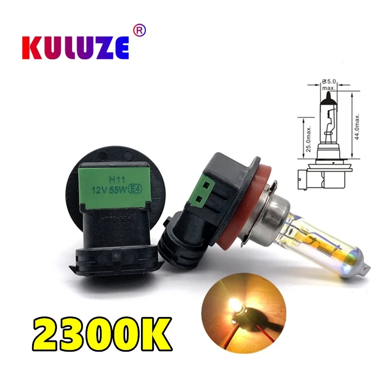 Ampoules halogènes H1 H3 H4 H7 H8 H11 pour voiture 2 pièces