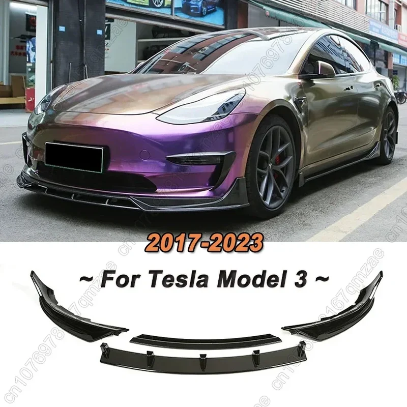 Lèvre Diffuseur Pare-Chocs Avant Tesla Model 3 2017-2023
