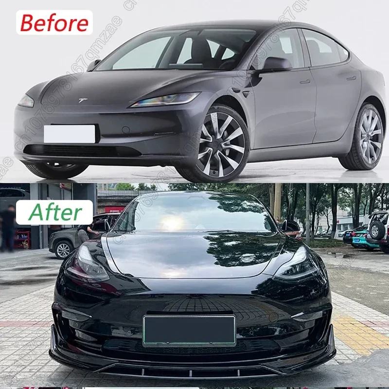 Lèvre Diffuseur Pare-Chocs Avant Tesla Model 3 2017-2023
