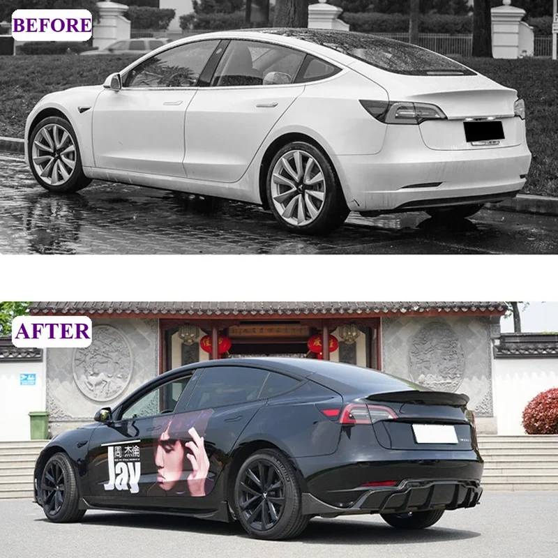 Diffuseur Becquet Pare-Chocs Arrière Tesla Model 3 2017-2023