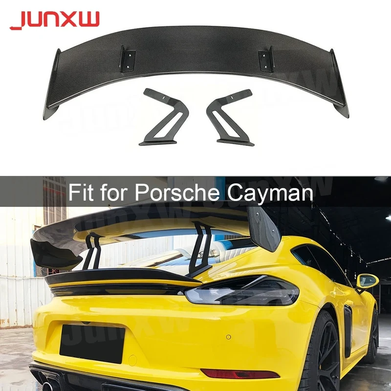 Becquet Arrière Carbone Porsche Cayman Boxster 718 GT4 2016-2019