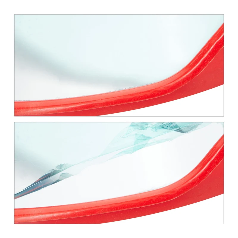 Miroir de circulation convexe pour angle mort extérieur 45 x 45 x 24 cm en plastique noir 13_0006509