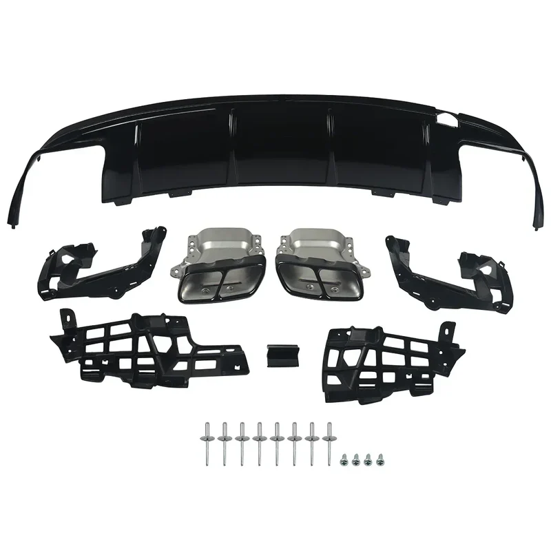 Diffuseur Arrière Noir Mercedes CLA C117 W117 2012-2018