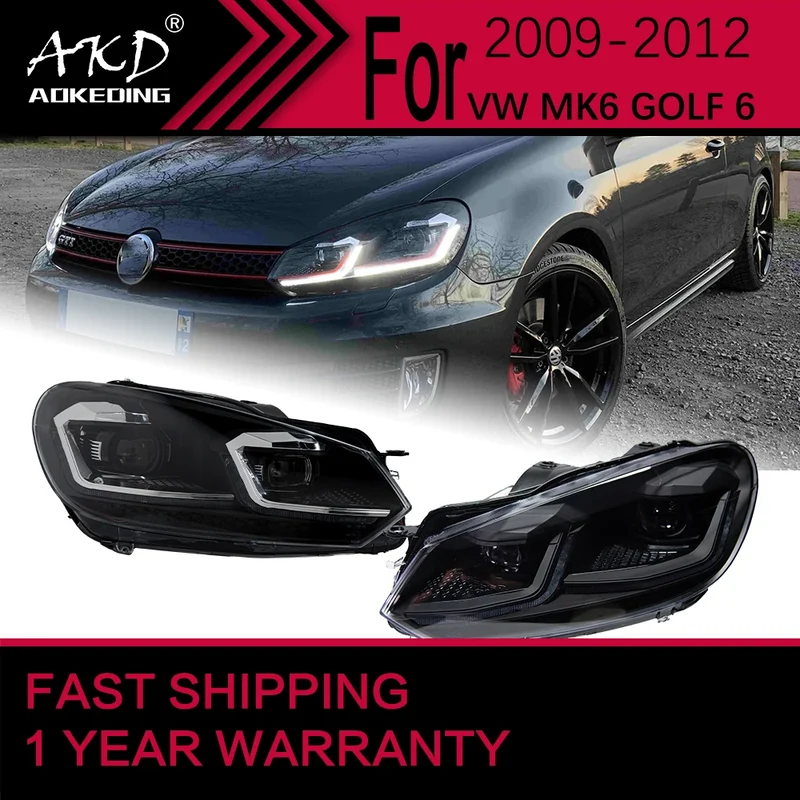 Phares LED Volkswagen Golf 6 MK6 2009-2012 finitions GTI et TSI