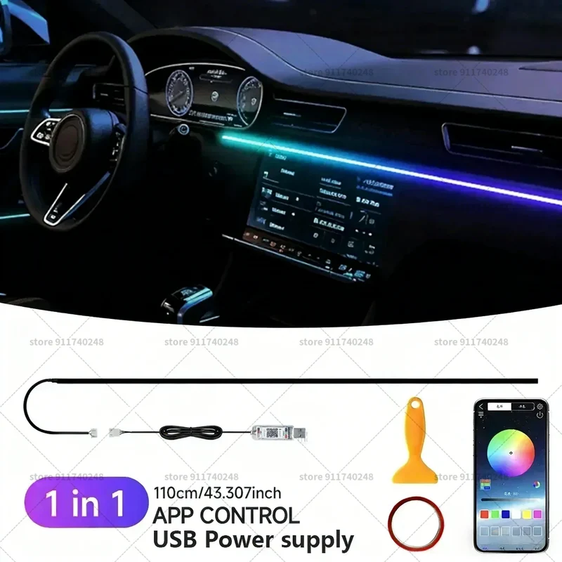 Lumière d'Ambiance RGB Intérieur Volkswagen Passat