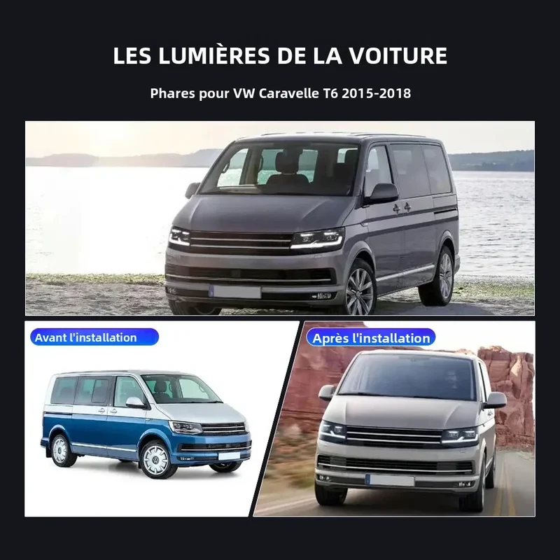 Phares LED Volkswagen Caravelle T6 2015-2018