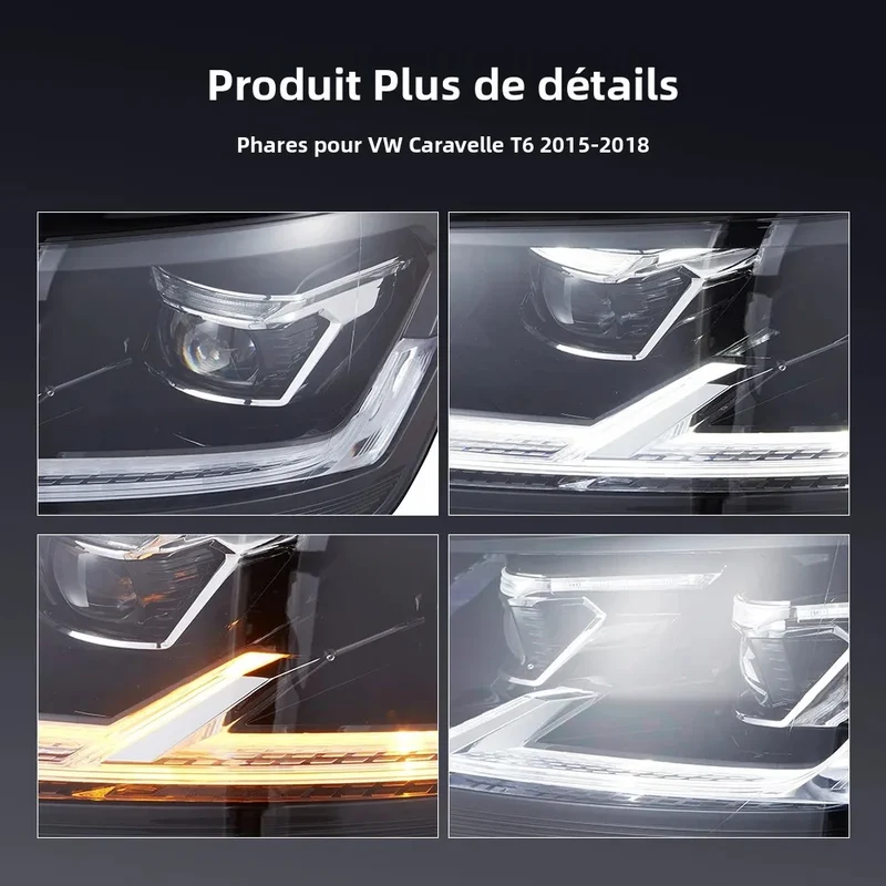 Phares LED Volkswagen Caravelle T6 2015-2018