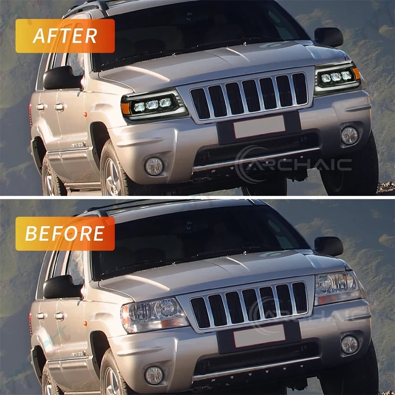 Phares LED Jeep Grand Cherokee WJ 1999-2004