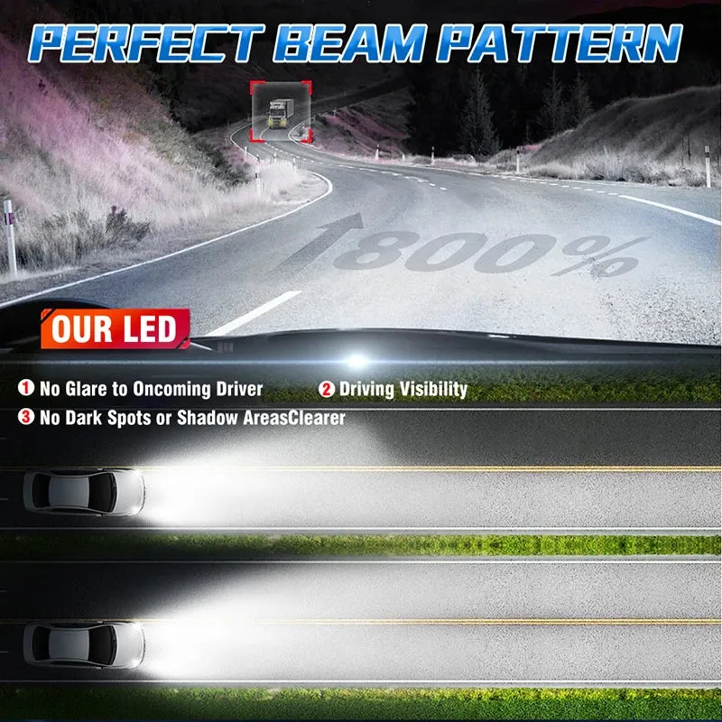 Ampoules LED Phares Auto 6000K 12V (Multi-Culots)