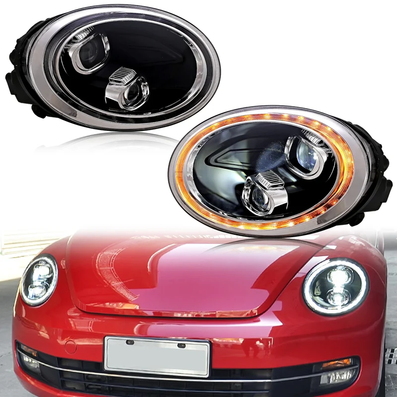 Phares LED Volkswagen Beetle 2011-2019 Halogène Séquentiel