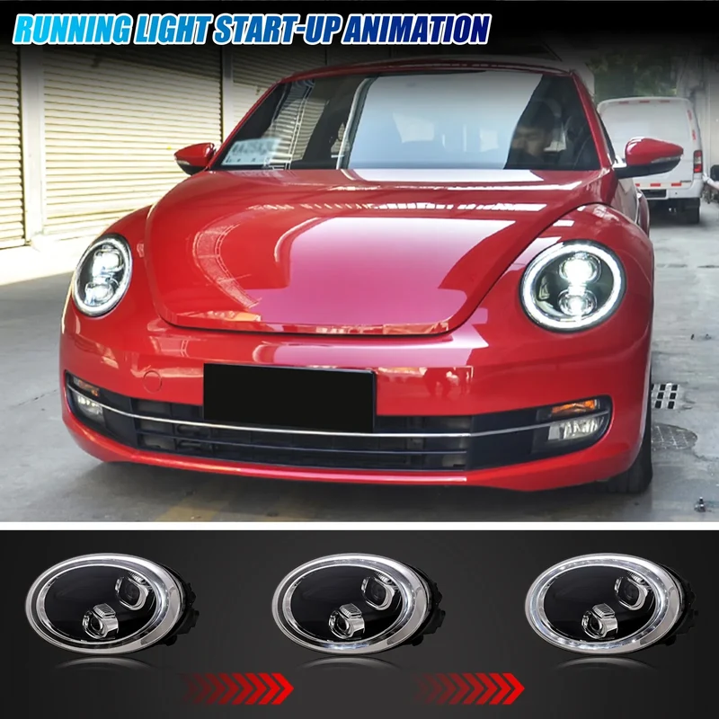 Phares LED Volkswagen Beetle 2011-2019 Halogène Séquentiel