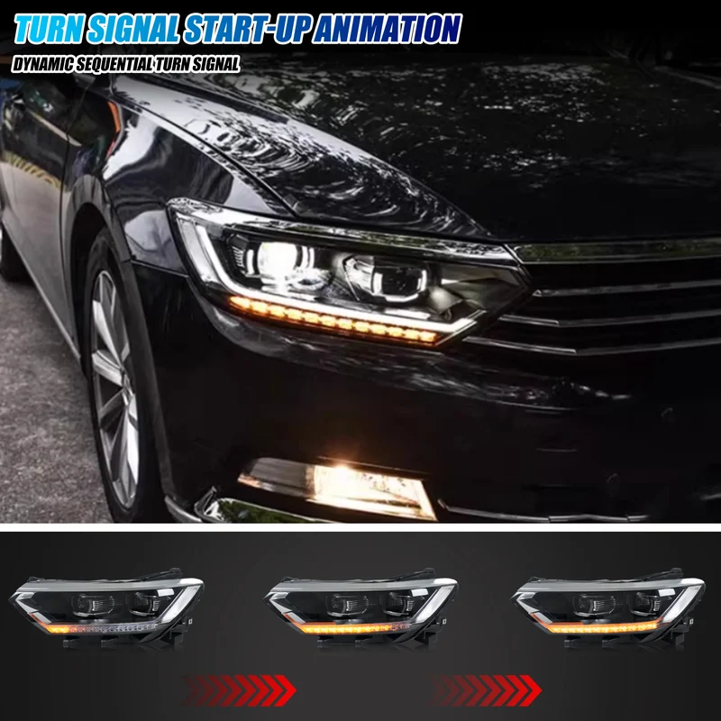 Phares LED Matriciels VW Passat B8 2014-2018 Séquentiel