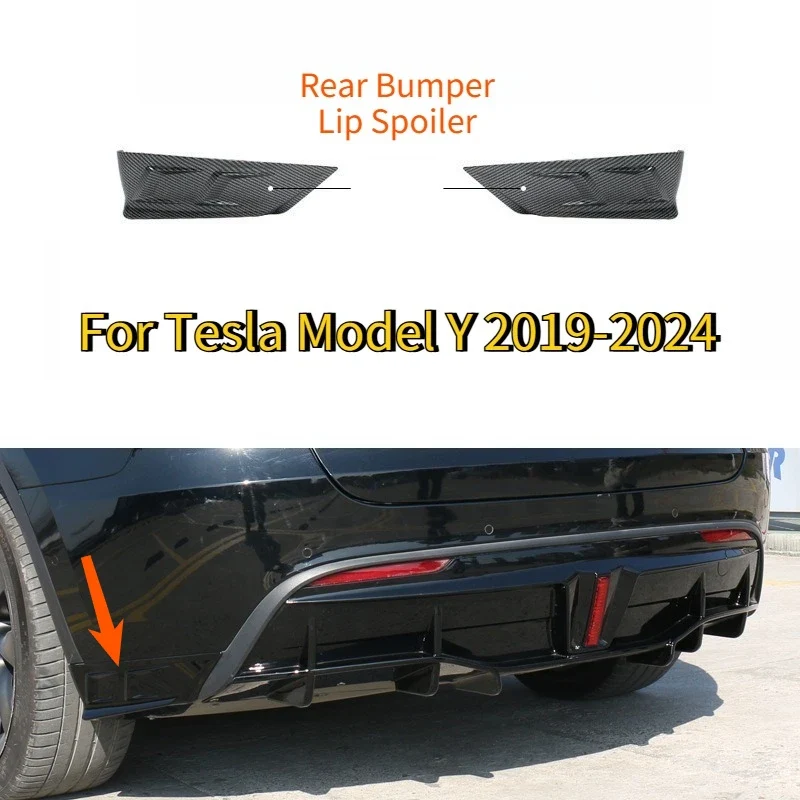 Lèvres d'Angle Pare-Chocs Arrière Tesla Model Y 2020-2024 profil fin