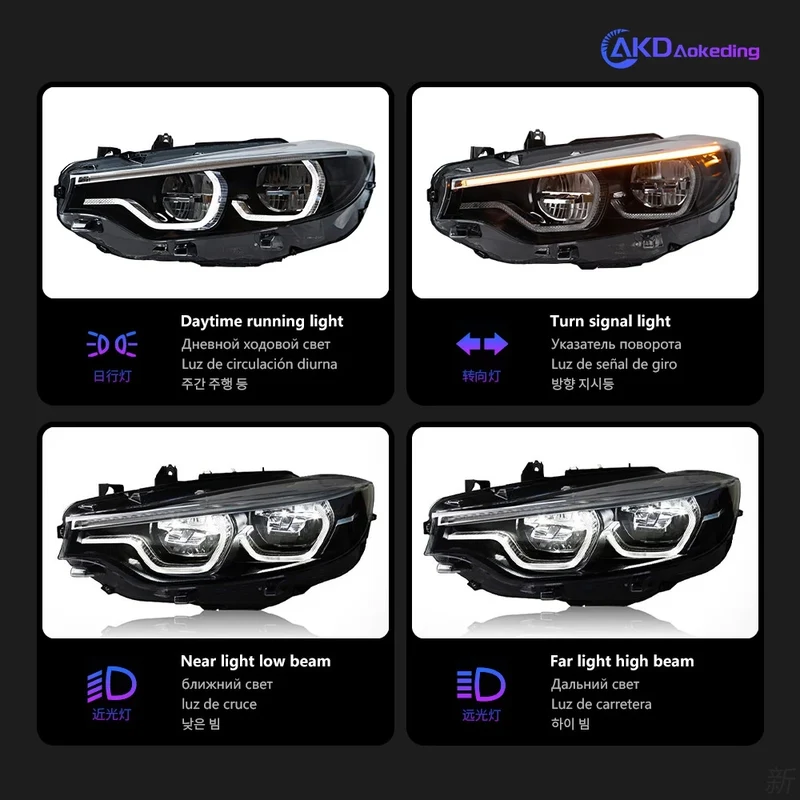 Phares LED BMW Série 4 F32 F33 F36 2012-2020