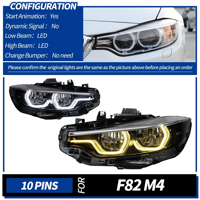 Phares LED BMW Série 4 F32 F33 F36 2012-2020