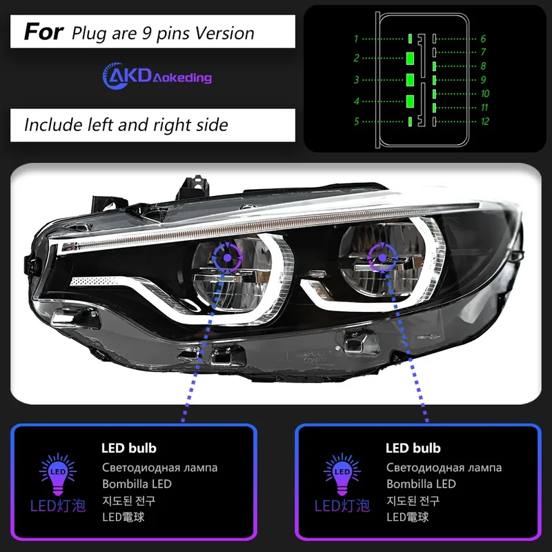 Phares LED BMW Série 4 F32 F33 F36 2012-2020
