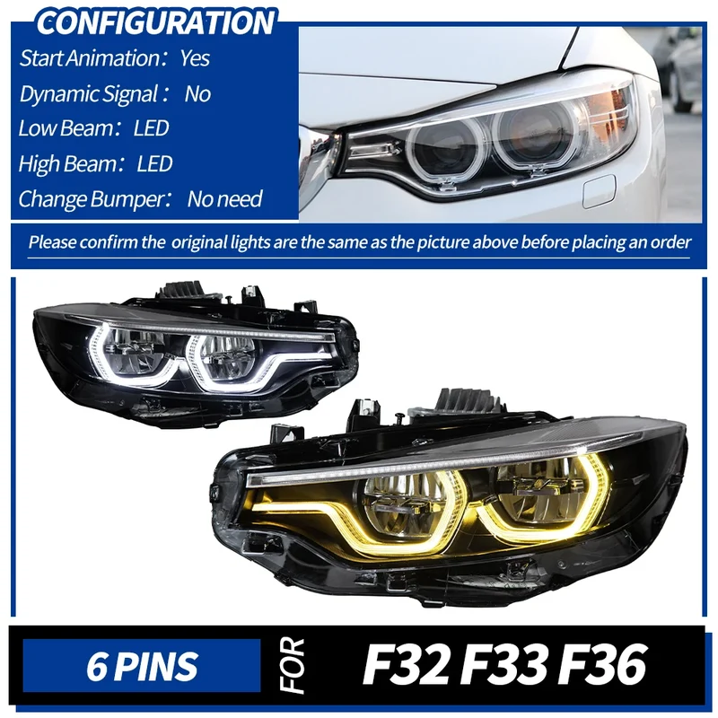 Phares LED BMW Série 4 F32 F33 F36 2012-2020