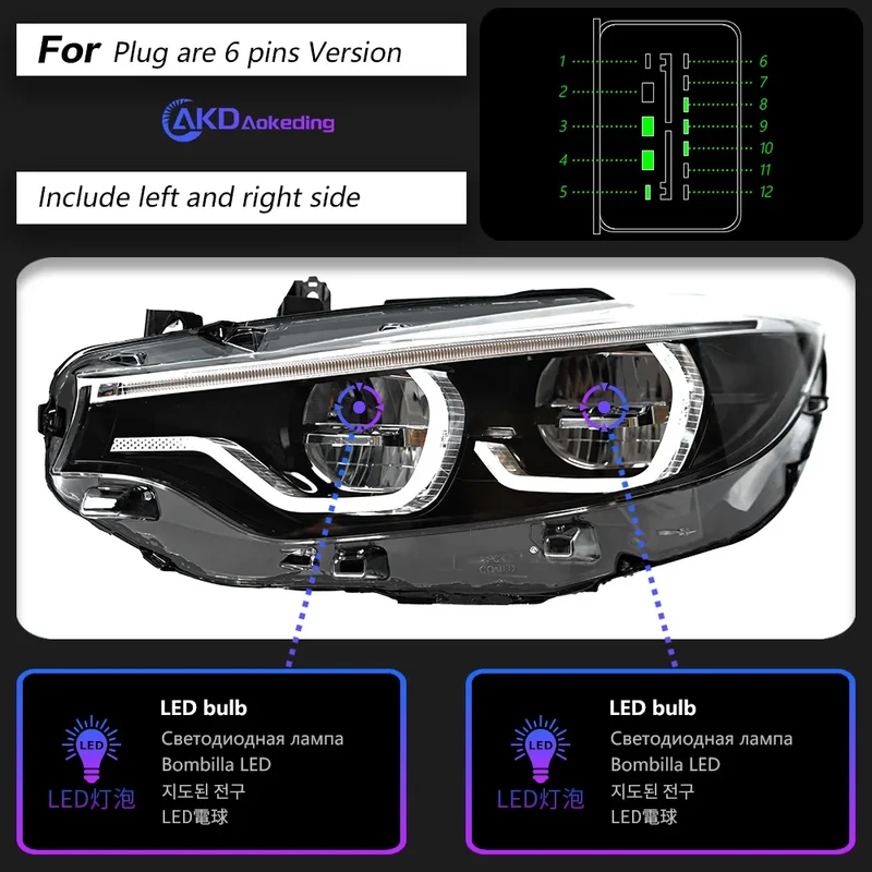 Phares LED BMW Série 4 F32 F33 F36 2012-2020
